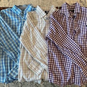 Lot of 3 Men’s button down shirts. Size L.